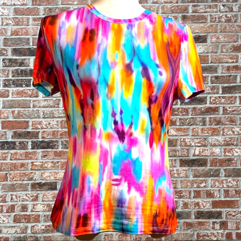 SHEIN Tie dyed print colorful top / XS / New without tags